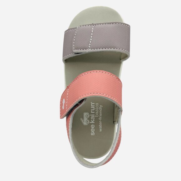 Toddler Girls Pink & Mauve Sandals Open Toe Hook & Loop Lightweight Size 11 New - Picture 5 of 6